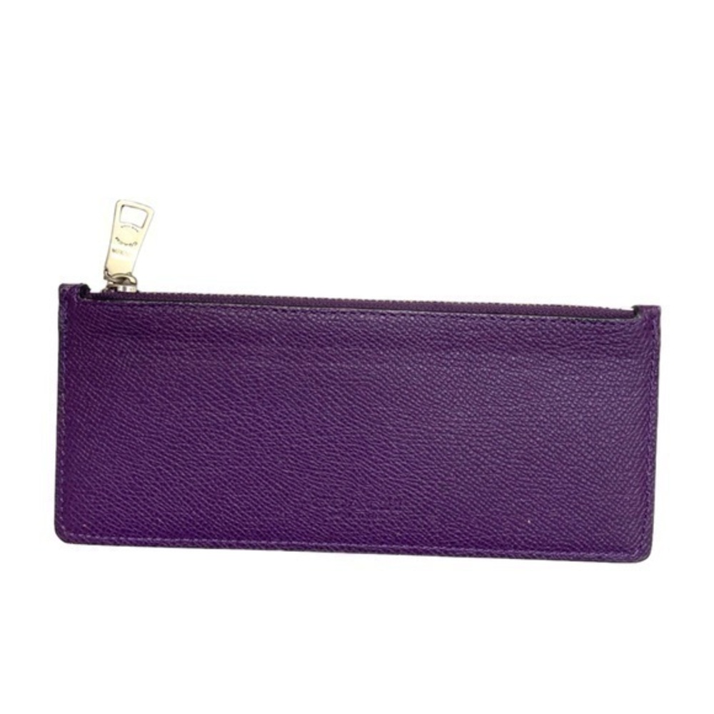 Coach purple pencils coin or cosmetic case